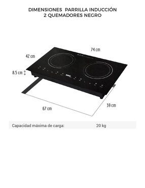 Parrilla a inducción empotrable Disa Home