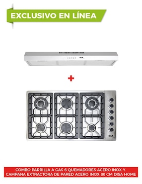 Parrilla a gas lp empotrable Disa Home