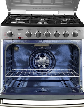 Estufa empotrable a gas natural/lp Koblenz 76 cm KZ.EST.MODENA.FRYER. de 6 quemadores