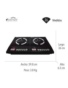 Parrilla a inducción empotrable Ecocinare