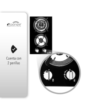 Parrilla a gas lp empotrable Ecocinare