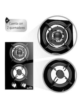Parrilla a gas lp empotrable Ecocinare