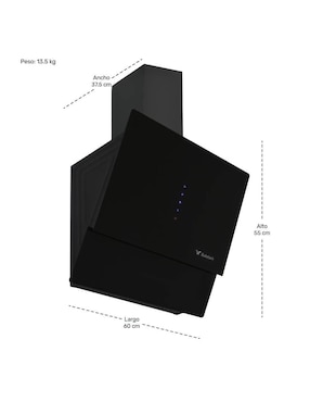 Campana de pared Gutstark MKZ-CAMPA600INOX de acero inoxidable
