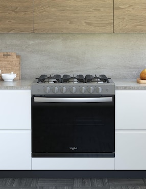 Estufa empotrable a Gas LP Whirlpool 76 cm WER2000B de 6 quemadores