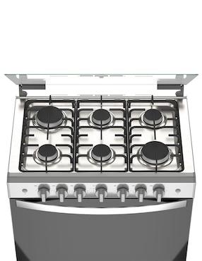 Estufa empotrable a Gas LP Whirlpool 76 cm WER2100D de 6 quemadores