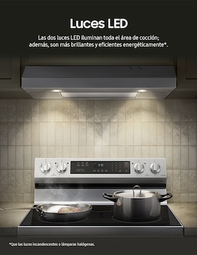 Campana de pared Samsung NK30B3000US/AX de acero inoxidable