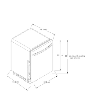 Lavavajillas de empotre Whirlpool 12 servicios CWDT540HAMZ