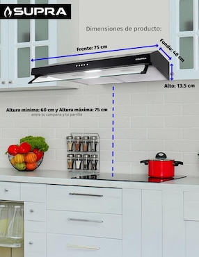 Parrilla a gas lp empotrable Supra