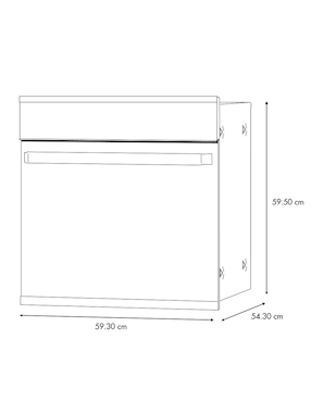 Horno eléctrico Ge Profile HGP6065EWAI1 capacidad 60 L