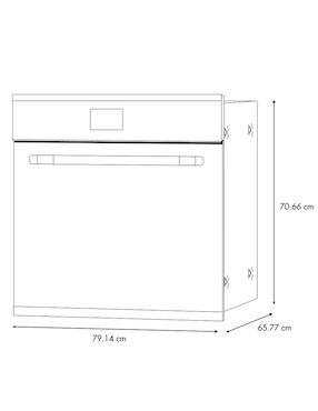 Horno a gas LP Ge Profile HGP8050K1 capacidad 76 L