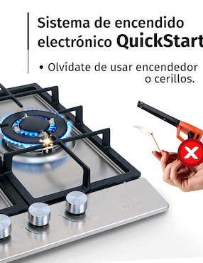 Parrilla a gas lp empotrable Supra