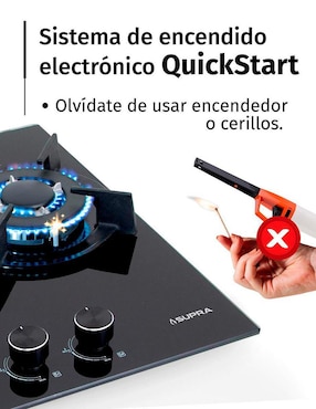 Parrilla a gas lp empotrable Supra
