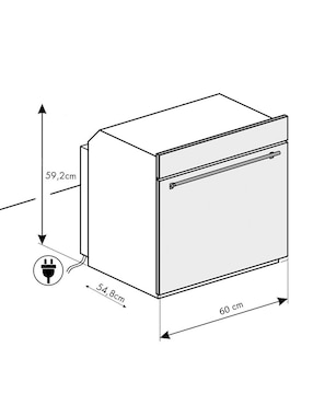 Horno eléctrico Smeg SF6301TVX capacidad 60 L
