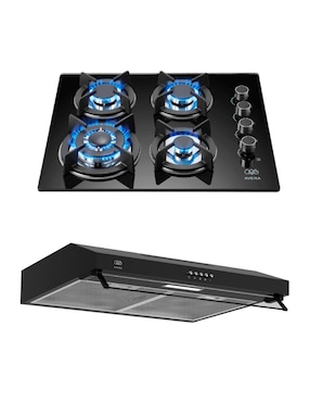 Parrilla a gas lp empotrable Avera