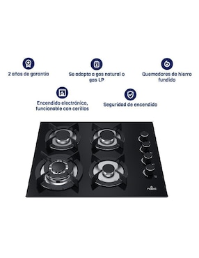 Parrilla a gas lp empotrable Naesi