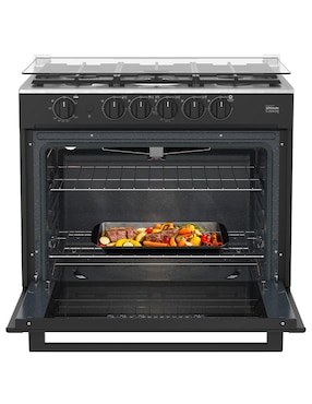 Estufa empotrable a gas LP Mabe 80 cm XOC80800CBS0 de 5 quemadores
