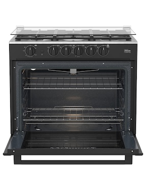 Estufa empotrable a gas LP Mabe 80 cm XOC80800CBS0 de 5 quemadores