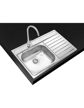 Tarja de acero inoxidable Teka con escurridor derecho TEKAWAY800.5101C1EDMNI