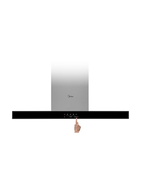 Campana de pared Midea MJWM7736S3GS de acero inoxidable