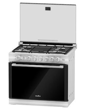 Combo estufa empotrable a Gas LP Mabe Estufa: 80 cm. Campana: 79.8 cm XOC80750CMPUV80 de 6 quemadores + Campana