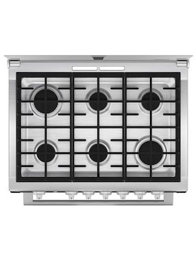 Combo estufa empotrable a Gas LP Mabe Estufa: 80 cm. Campana: 79.8 cm XOC80750CMPUV80 de 6 quemadores + Campana