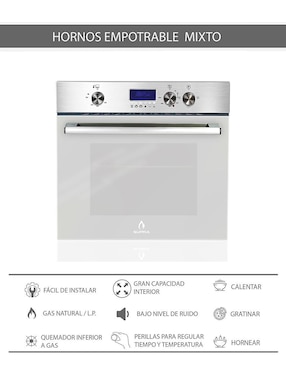 Parrilla a gas lp empotrable Supra