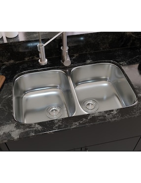 Fregadero de acero inoxidable Tecnolam CINZIA78,4X48 2V