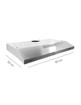 Campana plana Maxims HF8101SA de acero inoxidable
