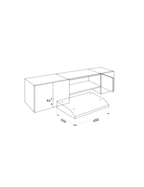 Campana plana Maxims HF6101SA de acero inoxidable