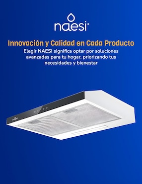 Campana de pared Naesi AN504 de acero inoxidable