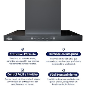 Campana de pared Naesi AN511 de acero