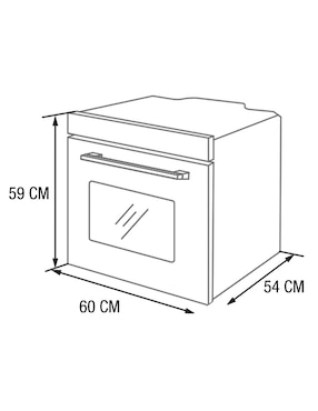 Horno a gas natural Koblenz HMIKGL-60