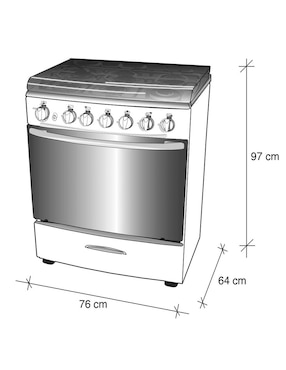 Combo Estufa empotrable a Koblenz 76 cm
EE-6131 MD+CAMP REG de 6 quemadores