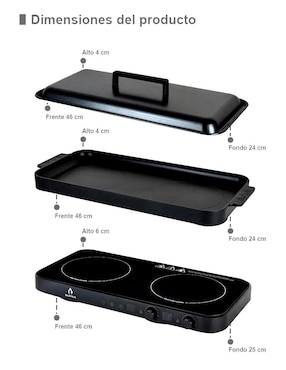 Horno a gas/eléctrico Supra Dark Vortex + Grill-In capacidad 60 L