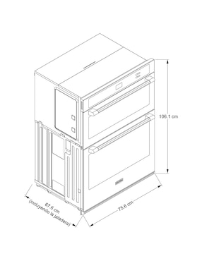 Horno eléctrico Maytag MOEC6030LZ capacidad 5 pies cúbicos