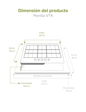 Parrilla eléctrica empotrable Avera