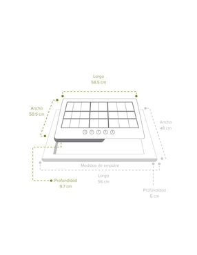 Parrilla eléctrica empotrable Avera