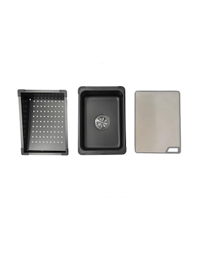 Tarja de acero inoxidable Lanzamiento con escurridor izquierdo TARJA MISTY 304