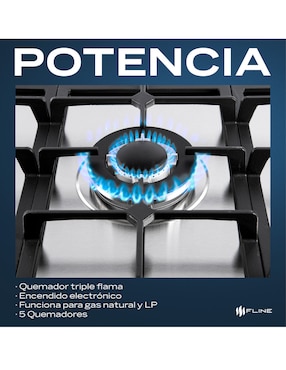 Parrilla a gas lp empotrable Fline lund