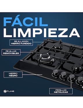 Parrilla a gas lp empotrable Fline riga