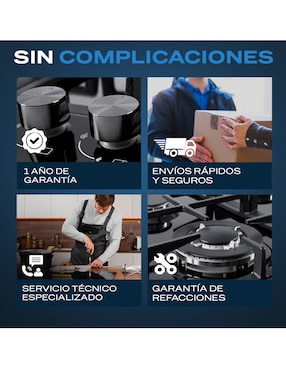 Parrilla a gas lp empotrable Fline riga