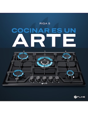 Parrilla a gas lp empotrable Fline riga