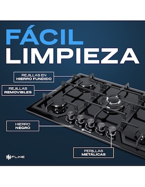 Parrilla a gas lp empotrable Fline riga