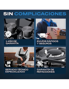 Parrilla a gas lp empotrable Fline riga