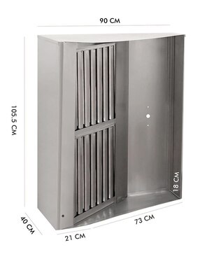 Campana de pared Mindejal de acero inoxidable