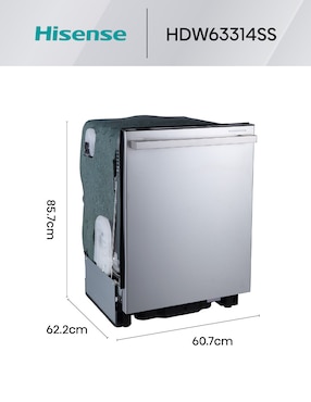 Lavavajillas de empotre Hisense 14 servicios HDW63314SS