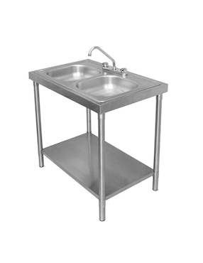 Fregadero de acero inoxidable Mindejal Fregadero doble