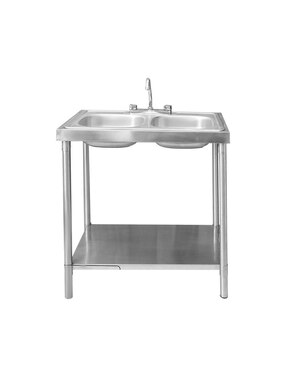 Fregadero de acero inoxidable Mindejal Fregadero doble