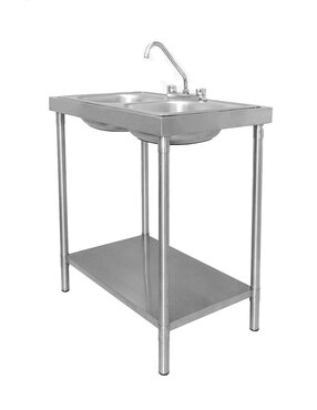 Fregadero de acero inoxidable Mindejal Fregadero doble