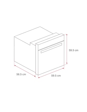 Horno a gas natural Teka HSB750GSRX capacidad 2.5 pies
